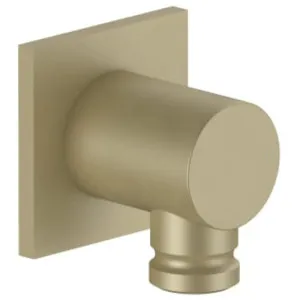 Fantini Soho Wall Elbow with Square Backplate - Matte British Gold PVD 91P69417F by Fantini, a Showers for sale on Style Sourcebook