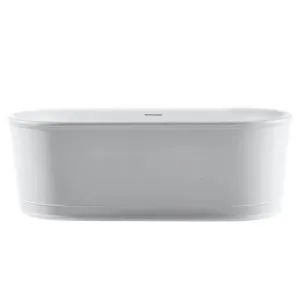 Claybrook Chelsea 1800 Freestanding Bath with Overflow - Dover White H45004-DW-01-HH by Claybrook, a Bathtubs for sale on Style Sourcebook