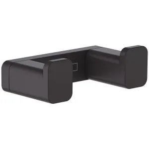 Hansgrohe Addstoris Double Hook Matte Black 41755670 by Hansgrohe, a Bathroom Accessories for sale on Style Sourcebook
