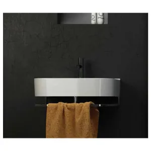 Studio Bagno Syesis 70 Basin Towel Rail - Chrome SYNPS55 by Studio Bagno, a Bathroom Accessories for sale on Style Sourcebook