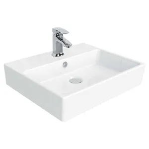 Studio Bagno Prossimo 40 Bench or Wall Basin with No Tap Hole - Gloss White NX242-0 NX2420 by Studio Bagno, a Basins for sale on Style Sourcebook