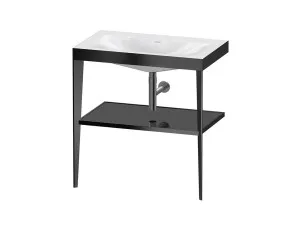 Duravit XViu Console with C-Bonded Basin Black Shelf and Matte Black Frame XV4715NB240-P by Duravit, a Vanities for sale on Style Sourcebook