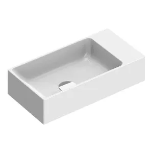 Catalano Verso 50x25 Wall Hung Basin 1 Tap Hole - Gloss White 15025VEFC00-Z3443 by Catalano, a Basins for sale on Style Sourcebook