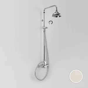 Astra Walker Signature Shower Set with Diverter and Hand Shower - Nickel and White Porcelain A5013V3PL04 by Astra Walker, a Showers for sale on Style Sourcebook
