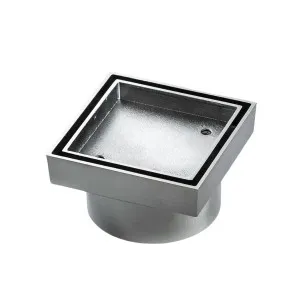 Rogerseller Square Floor Waste with Tile Insert - Chrome 3811000901 by Rogerseller, a Traps & Wastes for sale on Style Sourcebook