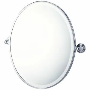 Turner Hastings Mayer Pivot Oval Mirror Chrome MAO460 by Turner Hastings, a Mirrors for sale on Style Sourcebook