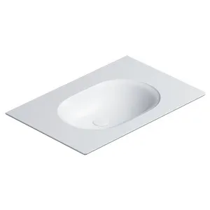 Catalano Horizon 75x50 Wall Hung Basin - Matte White 175HZBM-Z3442 by Catalano, a Basins for sale on Style Sourcebook