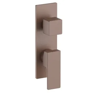 Fantini Mint Wall Diverter Mixer - Matte Copper PVD 34P9F185B-4400M585A by Fantini, a Showers for sale on Style Sourcebook