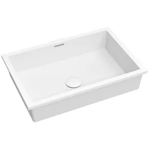 Omvivo Sub Rectangular 450 Undermount Basin - Matte White SUB-REC450 by Omvivo, a Basins for sale on Style Sourcebook