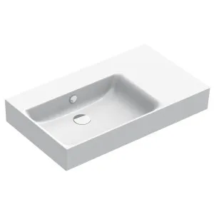 Catalano Premium 80 Wall Hung Left Basin - Gloss White 180SVPN00-Z3442-2 by Catalano, a Basins for sale on Style Sourcebook