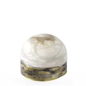 CTO Lighting Lucid 200 Table - Alabaster and Silver LUCTA2HAOS by CTO Lighting, a Lighting for sale on Style Sourcebook