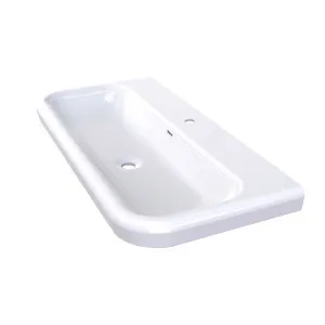 Victoria + Albert Lario 100 Solo Inset Basin with 1 Tap Hole - Gloss White DBLAR1TH100IO by Victoria + Albert, a Basins for sale on Style Sourcebook