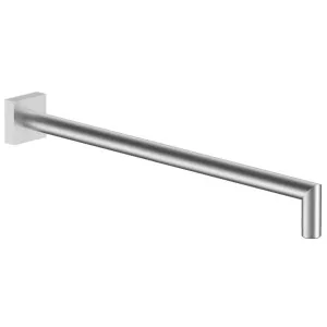 Fantini Soho 345 Wall Shower Arm with Square Backplate - Brushed Stainless Steel 86938038F by Fantini, a Showers for sale on Style Sourcebook