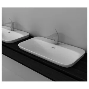 Studio Bagno Soul 5 Inset Basin with 3 Tap Holes - Gloss White SOL18-3 SOL183 by Studio Bagno, a Basins for sale on Style Sourcebook