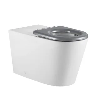 Oliveri Vienna Care Toilet Pan, Cistern and Raised Buttons with Grey Seat VI202C-G by Oliveri, a Toilets & Bidets for sale on Style Sourcebook