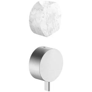 AboutWater AF/21 Wall Diverter Mixer - Brushed Stainless Steel / Carrara 2793A785BCX-4400A785 by AboutWater, a Showers for sale on Style Sourcebook