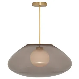 CTO Lighting Petra Large Pendant Light - Brass and White Opal Glass PETPELSBSGSO by CTO Lighting, a Lighting for sale on Style Sourcebook