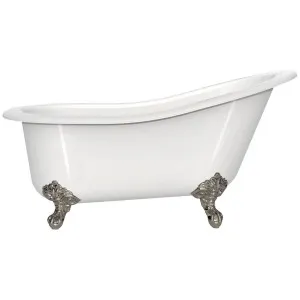 Victoria + Albert Shropshire Clawfoot Freestanding Bath - Gloss White with Polished Nickel Feet SHRNSWNOFTSHRPN by Victoria + Albert, a Bathtubs for sale on Style Sourcebook