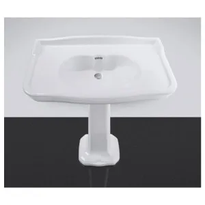 Studio Bagno Impero Pedestal Basin - Gloss White IMP1011 by Studio Bagno, a Basins for sale on Style Sourcebook