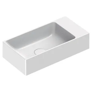 Catalano Verso 50x25 Wall Hung Basin 1 Tap Hole - Matte White 15025VEFCBM-Z3443 by Catalano, a Basins for sale on Style Sourcebook