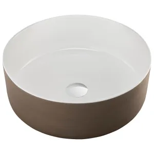 Terzofoco By Oliveri Circular Countertop Basin - Natural Earth and White TZ0209WH by Terzofoco by Oliveri, a Basins for sale on Style Sourcebook