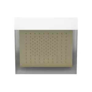 Fantini Acquafit Square Ceiling Shower with Frame & Dream Light - Matte British - Gold PVD 79P6K001 by Fantini, a Showers for sale on Style Sourcebook