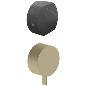 AboutWater AF/21 Wall Diverter Mixer - Matte British Gold PVD / Nero Marquina 27P6A785BCY-4400A785 by AboutWater, a Showers for sale on Style Sourcebook