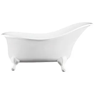 Victoria + Albert Drayton Clawfoot Freestanding Bath - Gloss White with White Quarrycast Feet DRANSWNOFTDRASW by Victoria + Albert, a Bathtubs for sale on Style Sourcebook