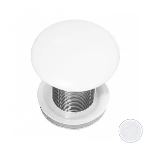 Claybrook MarbleForm Pop Up Basin Waste with Overflow - Star White and Honed J89606-SW-01-HH-UNBR by Claybrook, a Traps & Wastes for sale on Style Sourcebook