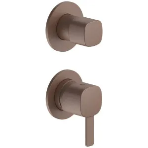 Fantini Lame Wall Diverter Mixer - Matte Copper PVD 24P9M481B-4400M585A by Fantini, a Showers for sale on Style Sourcebook