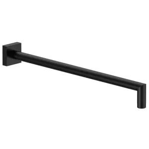 Fantini Soho 345 Wall Shower Arm with Square Backplate - Matte Black 86138038F by Fantini, a Showers for sale on Style Sourcebook