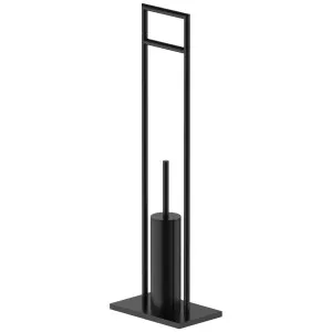 Fantini Young Freestanding Paper Holder & Brush - Matte Black 96137657 by Fantini, a Bathroom Accessories for sale on Style Sourcebook