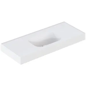 Omvivo Mia 1200 Wall Hung or Countertop Basin 1TH Matte White MIAVSS1200-1TH by Omvivo, a Basins for sale on Style Sourcebook