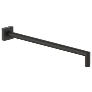 Fantini Soho 495 Wall Shower Arm with Square Backplate - Deep Black PVD 86S18039F by Fantini, a Showers for sale on Style Sourcebook