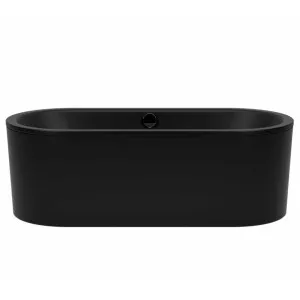 Kaldewei Classic Duo Oval 1700 Freestanding Bath with Multifiller - Matte Black 01-113-7-0711-A6MB by Kaldewei, a Bathtubs for sale on Style Sourcebook