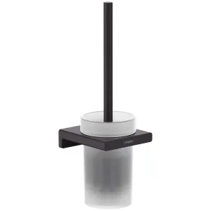 Hansgrohe Addstoris Toilet Brush Holder Wall Mounted Matte Black 41752670 by Hansgrohe, a Bathroom Accessories for sale on Style Sourcebook