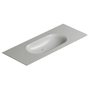 Catalano Horizon 125x50 Wall Hung Basin - Satin Cement 1125HZCS-Z3442-2 by Catalano, a Basins for sale on Style Sourcebook