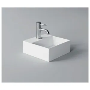 Studio Bagno Spy 30 Bench or Wall Basin with 1 Tap Hole - Gloss White SPY30-1 SPY301 by Studio Bagno, a Basins for sale on Style Sourcebook