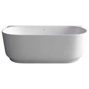 Studio Bagno Lust 1500 Wall Faced Bath Matte White LSW00715-MW by Studio Bagno, a Bathtubs for sale on Style Sourcebook
