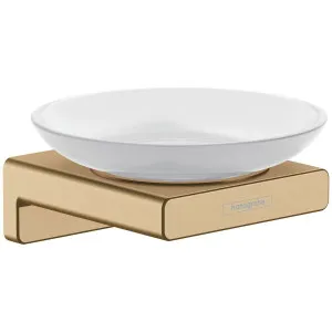 Hansgrohe Addstoris Soap Dish Brushed Bronze 41746140 by Hansgrohe, a Bathroom Accessories for sale on Style Sourcebook
