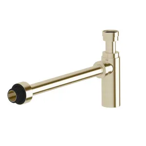 Sussex Taps Bottle Trap LUXPVD® Brushed Platinum Gold SXBT-63 by Sussex Taps, a Traps & Wastes for sale on Style Sourcebook