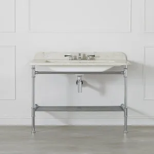 Victoria + Albert Milos 113 White Washstand 3T VA012-3-113WH by Victoria + Albert, a Vanities for sale on Style Sourcebook