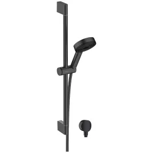 Hansgrohe Pulsify S 65cm Shower Set 105 1jet with Shower Bar and Wall Outlet - Matte Black 24311673 by Hansgrohe, a Showers for sale on Style Sourcebook
