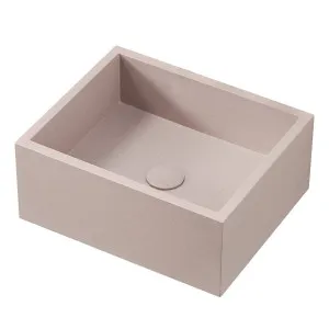 Claybrook Jura Wall Hung or Countertop Basin - Plaster Pink H47244-NU-01-HH by Claybrook, a Basins for sale on Style Sourcebook