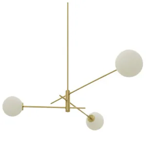 CTO Lighting Trevi 3 Pendant Light - Satin Brass TREPEOSBMO by CTO Lighting, a Lighting for sale on Style Sourcebook