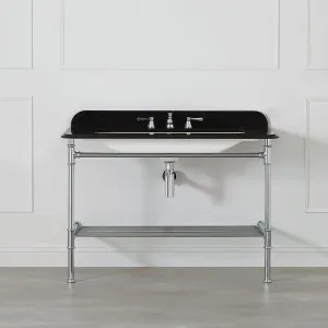Victoria + Albert Milos 113 Black Washstand 3T VA012-3-113BK by Victoria + Albert, a Vanities for sale on Style Sourcebook