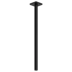 Fantini Soho 295 Ceiling Shower Arm with Square Backplate - Matte Black 86138040F by Fantini, a Showers for sale on Style Sourcebook