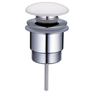 Turner Hastings Universal Two-Piece Brass Pop Up Waste - Matte White Ceramic USMC40A-MW by Turner Hastings, a Traps & Wastes for sale on Style Sourcebook