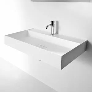 Falper Matt White Quattro Zero Basin with Rear Countertop 800mm - 652922 by Falper, a Basins for sale on Style Sourcebook