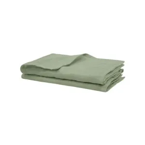 Bambury French Flax Linen Sage Napkin Set by null, a Napkins for sale on Style Sourcebook